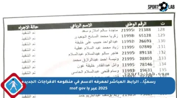 رسميًا.. الرابط المباشر لمعرفة الاسم في منظومة الإفراجات الجديدة 2025 عبر mof gov ly